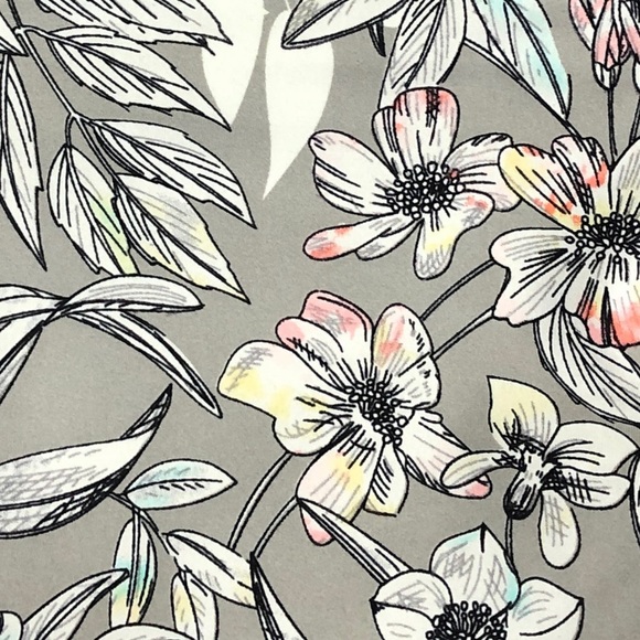 LAST ONES Gray Floral Leggings EMPOPFITNESS - Picture 5 of 6